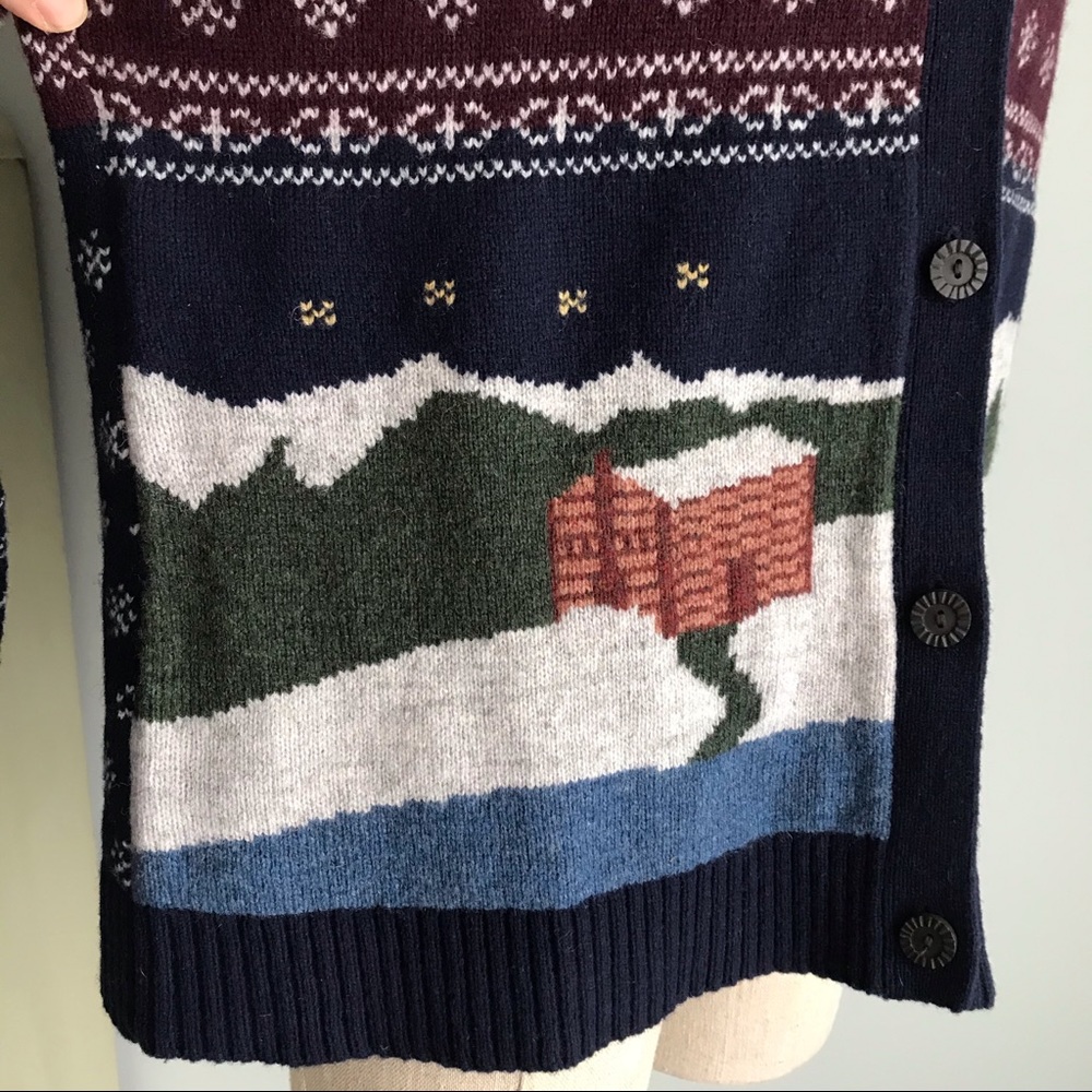 Cozy WOOLRICH Winter Mountain Cabin Wool Cardigan - Picture 4 of 10